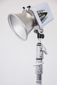 FD Photo Studio C-stand with alien bees head and 7'' reflector