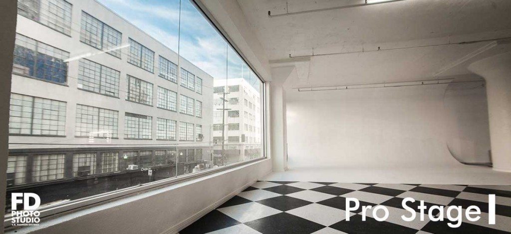 FD Photo Studio Pro Stage I with north facing windows. *Cyclorama is under construction.