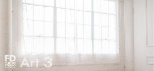 Art 3 comes with 10'x15' rose wall, gold&white furniture and white acrylic bath tub. Floors are laminated and there are sheer curtains on both windows.