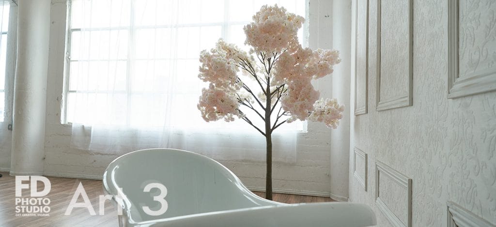 6' tree and a bathtub in Art 3