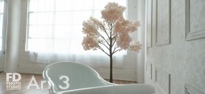 6' tree and a bathtub in Art 3