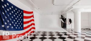 Pro Stage II with north facing window and US Flag