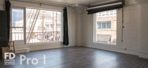Pro Stage I with wood laminated floors and bath tub for rental in Los Angeles