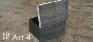 Prop Wood Chest in Art 4 Stage