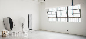 Photo Studio with Natural light and white concrete for rental in Los Angeles