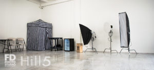 Photo Studio with Natural light and white concrete for rental in Los Angeles