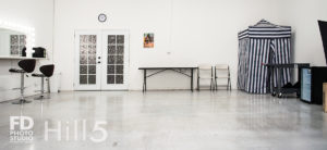 Photo Studio with Natural light and white concrete for rental in Los Angeles