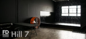 Black Rain Room available for photo and video rental in Los Angeles