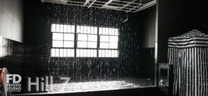 Black Rain Room available for photo and video rental in Los Angeles