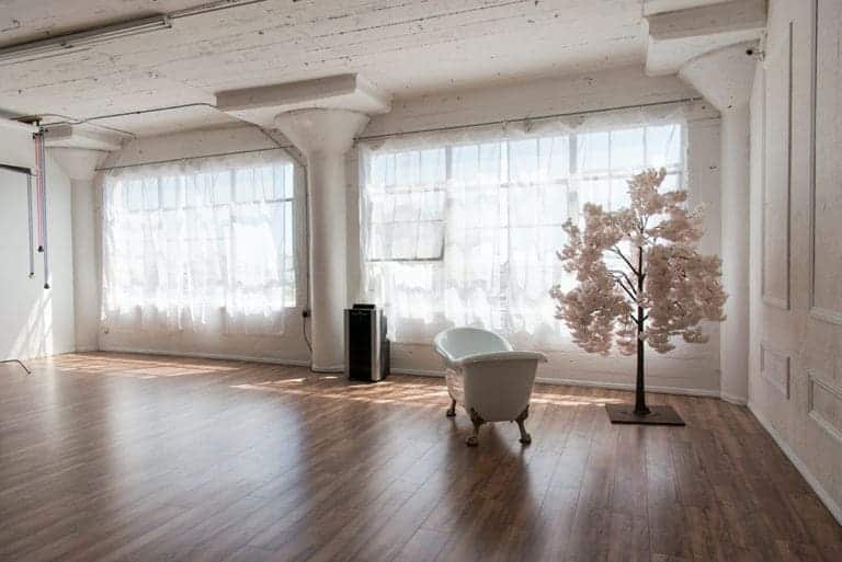 rose wall photo and video studio rental in Los Angeles