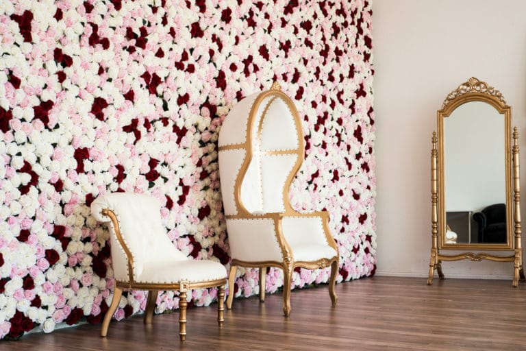 rose wall photo and video studio rental in Los Angeles