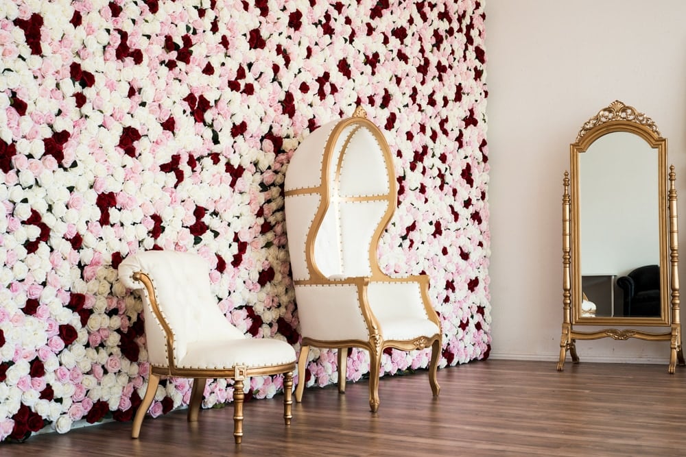 rose wall photo and video studio rental in Los Angeles