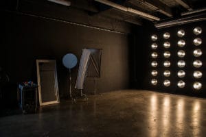 Photo & video blackout studio rental with LED wall in Los Angeles