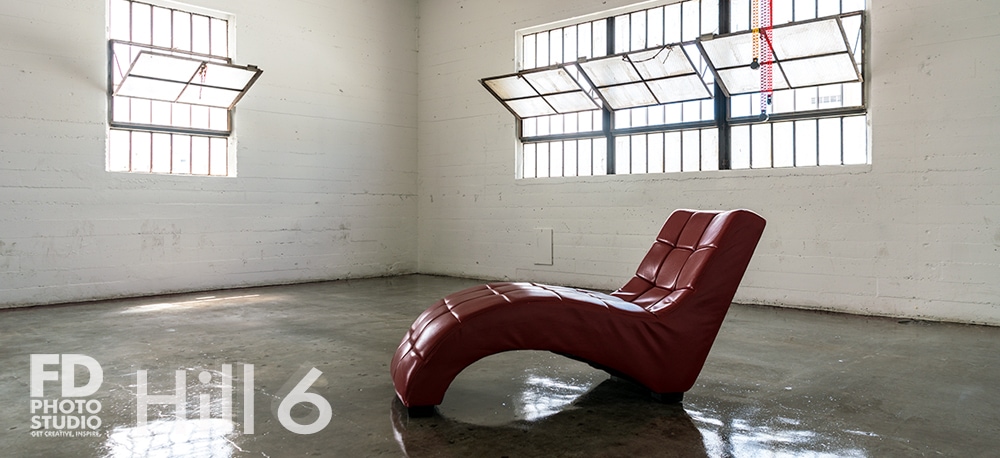 photo studio with high gloss concrete floors available for rental in Los Angeles