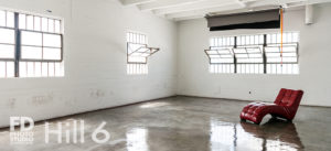 photo studio with high gloss concrete floors available for rental in Los Angeles