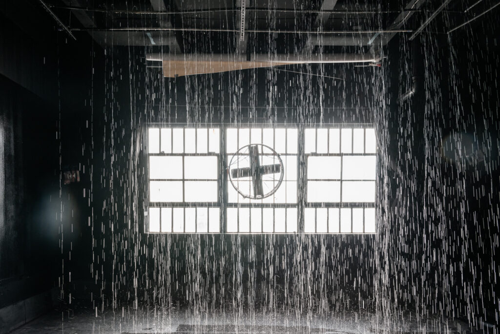 Hill 7 rain room in the morning