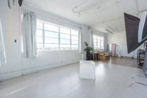 sunny laminated photo and video studio available for rental in Los Angeles