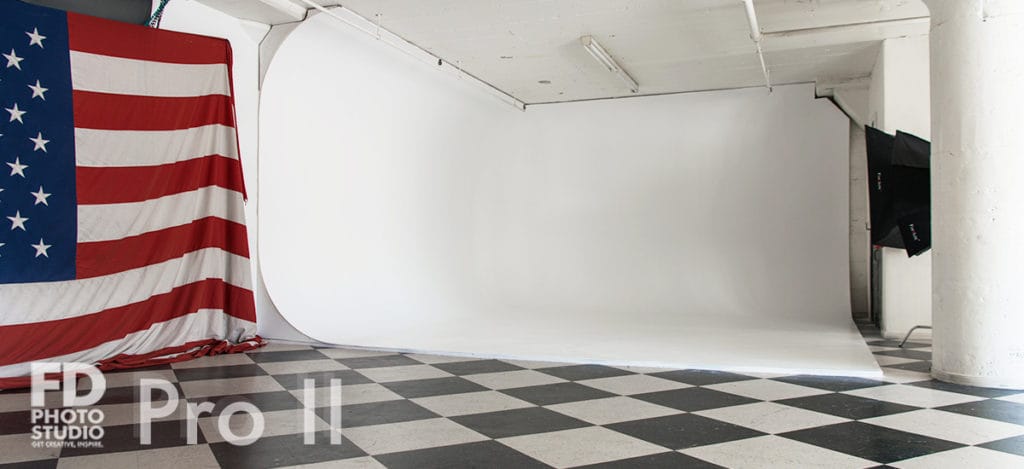 Photo studio rental with corner cyclorama available for rental in Los Angeles