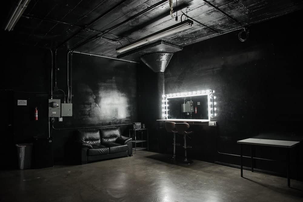 black photo and video studio available for rental in Los Angeles