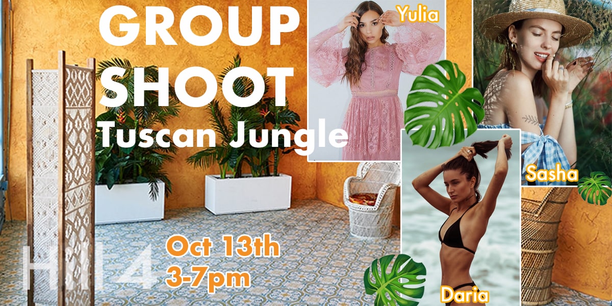 Tuscan Jungle Group Shoot w/ 3 Agency Models | FD Photo Studio Tuscan Jungle Group Shoot w/ 3 Agency Models | FD Photo Studio