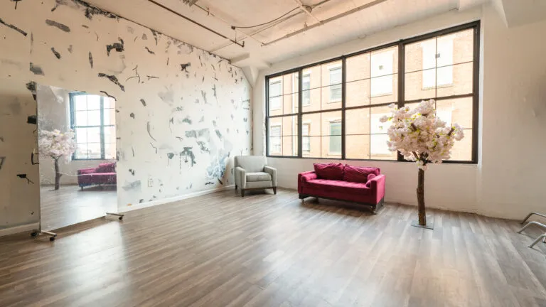 LIC 5 - daylight photo studio with art wall in NY