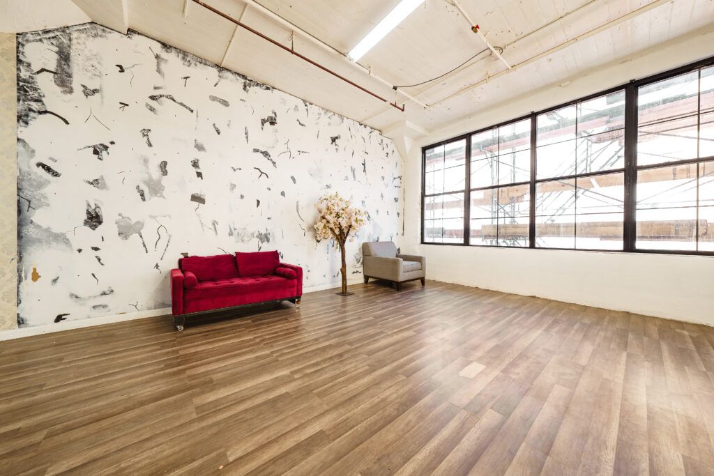 LIC 5 - Daylight photo studio for rent near me with art wall in New York
