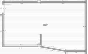 Artistic wall photo studio floor plan