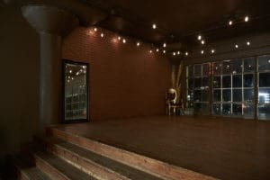 Wood and light stage available for photo and video rental in Los Angeles