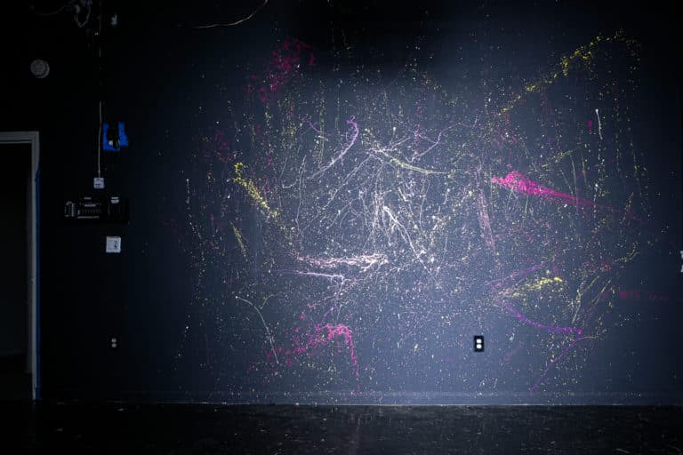 paint drops black wall available for rental in NYC
