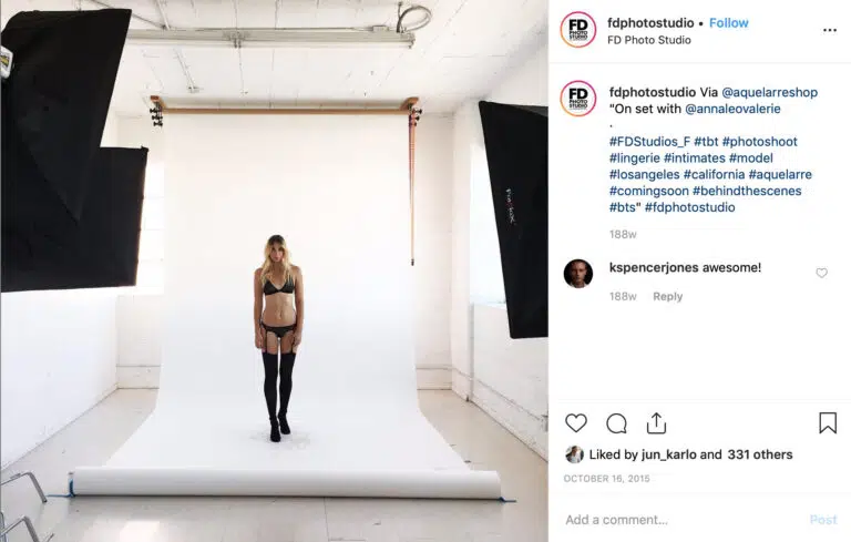 shot in Studio F
