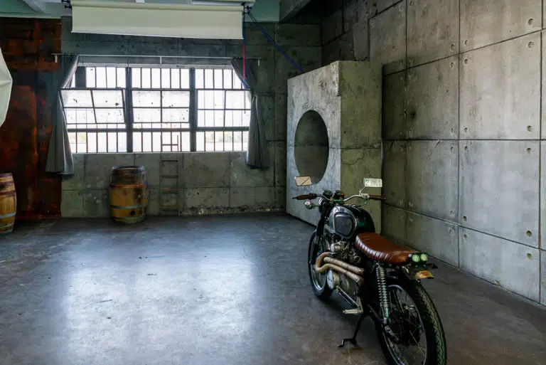 Hill 8 Studio with bunker concrete & rustic walls available for rental in Los Angeles