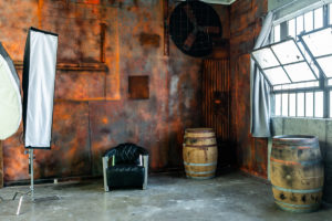 Hill 8 Studio with bunker concrete & rustic walls available for rental in Los Angeles