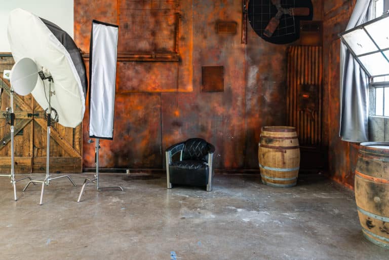 Hill 8 Studio with bunker concrete & rustic walls available for rental in Los Angeles