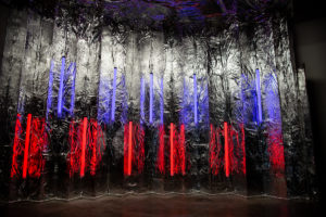 Glowing LED light wall available with Hill 8 photo studio rental
