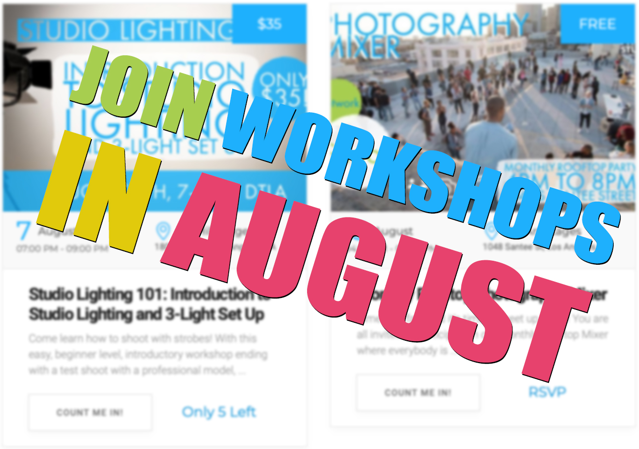 FD WORKSHOPS | Catch These Events in August 2019!