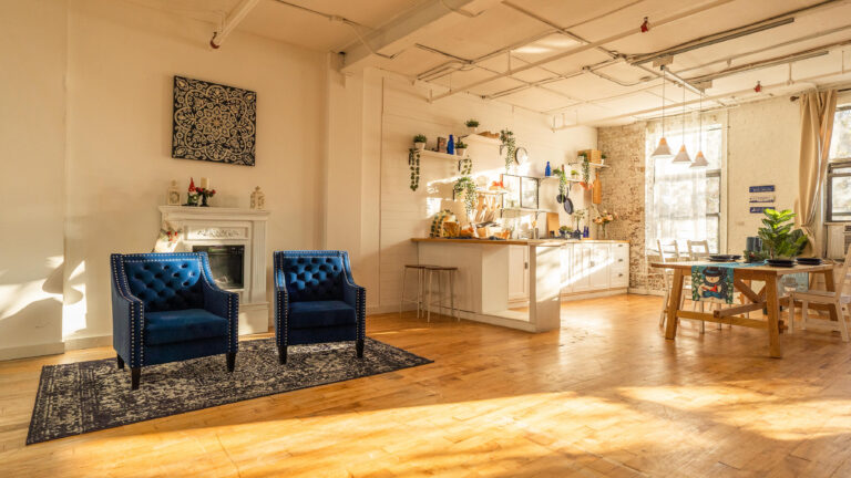 Astoria 5_Daylight Brooklyn Apartment Loft Photo Studio with Christmas Tree Decorations in NY_03
