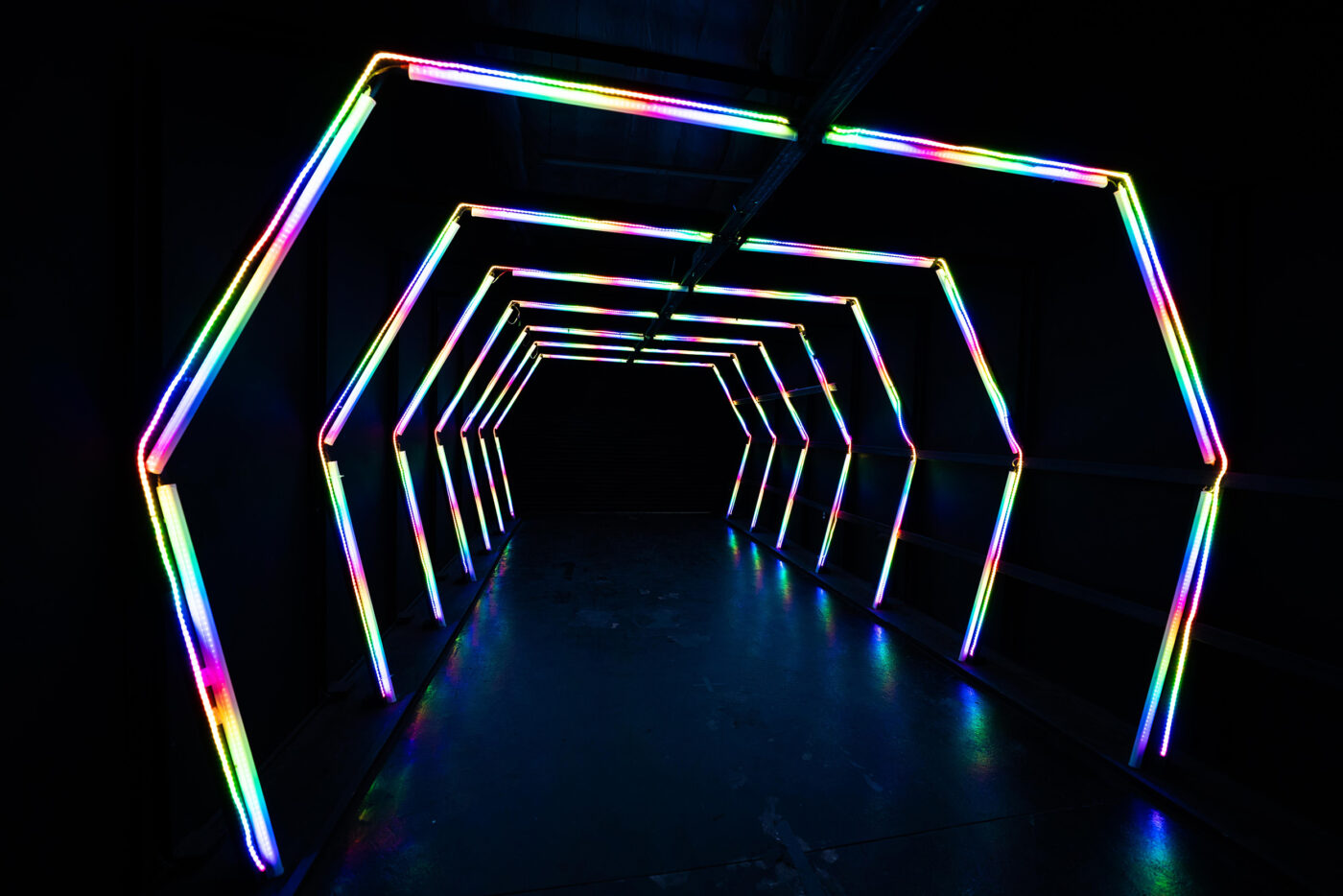 Olympic 2 - car RGB tunnel photo studio in Los Angeles