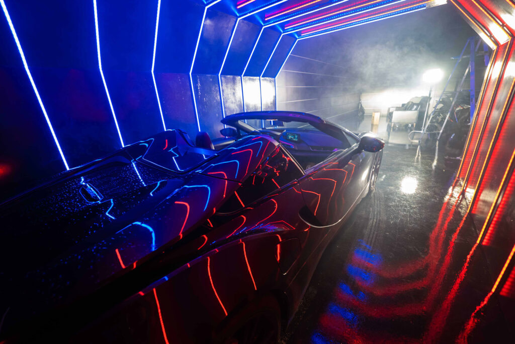 Metro 1 - Blackout car photo & studios with RGB Tunnel, RGB Walls, and Sports Bike photo studio in NY