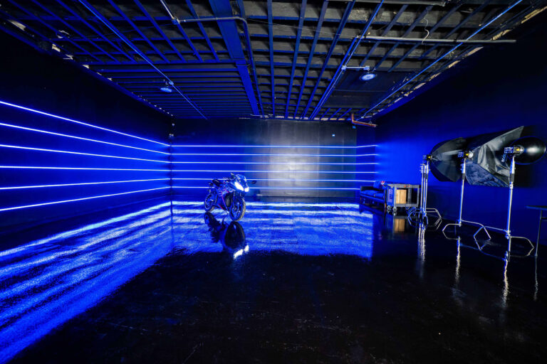 Metro 1 - Blackout car photo & studios with RGB Tunnel, RGB Walls, and Sports Bike photo studio in NY