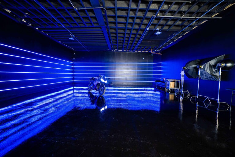 Metro 1 - Blackout car photo & studios with RGB Tunnel, RGB Walls, and Sports Bike photo studio in NY
