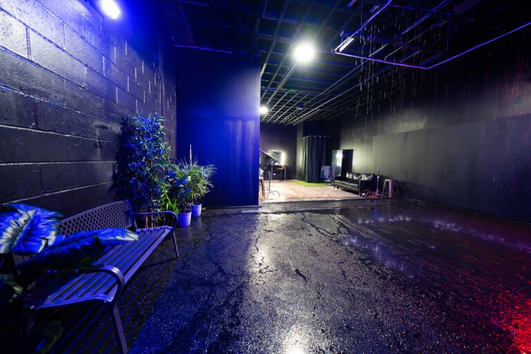 Metro 3 - Rain room with RGB lights photo studio in New York
