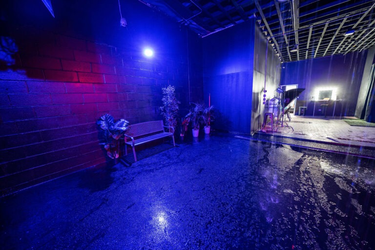 Metro 4 - Rain room with RGB lights photo studio in New York