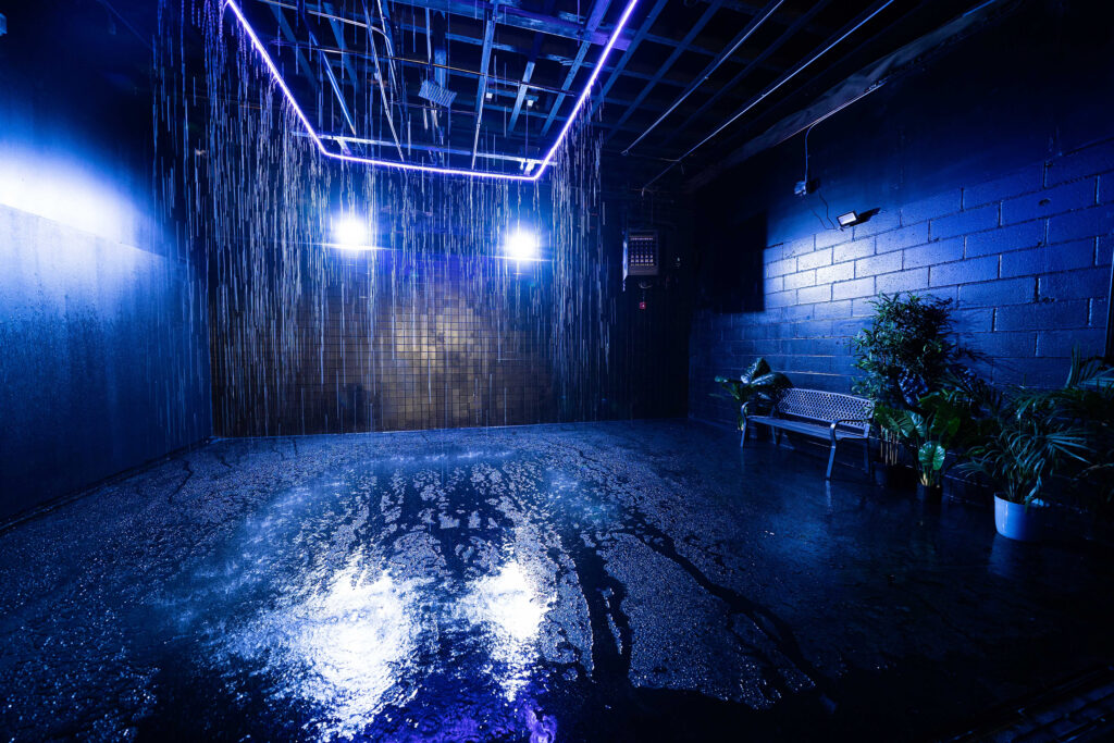Metro 3 - Rain room with RGB lights photo studio in New York