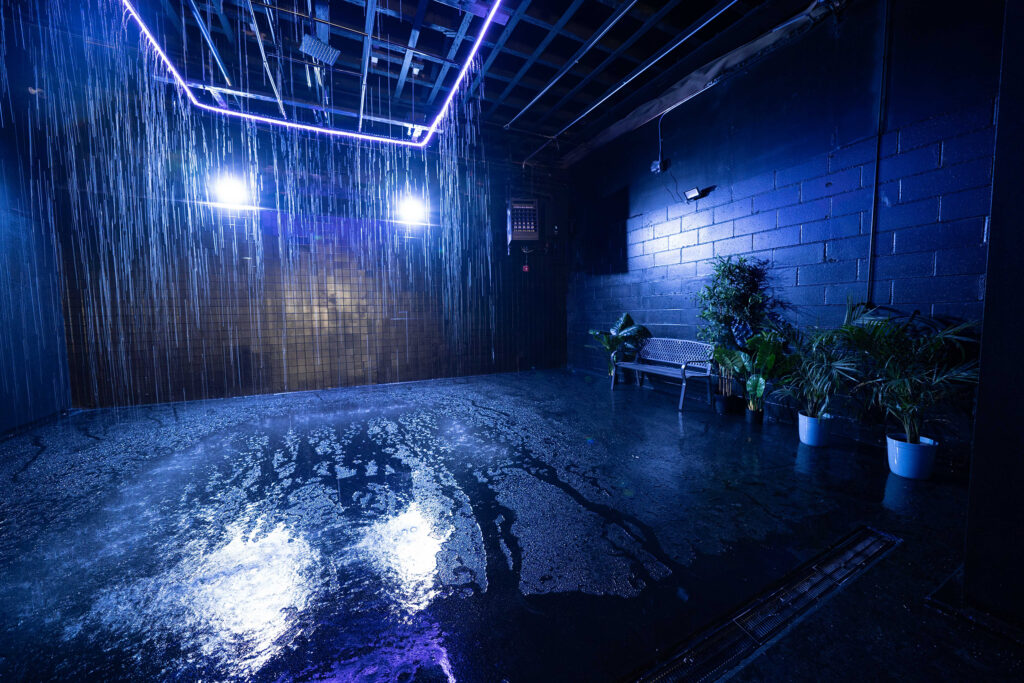 Metro 3 - Rain room with RGB lights photo studio in New York
