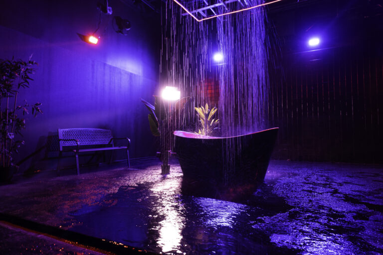 Rain room photo studio with RGB lights in NY Metro 4_2