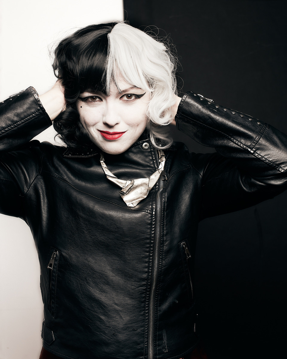 Cruella de Vil-inspired photoshoot at NY Studio 6