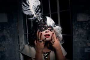 Cruella de Vil-inspired photoshoot at NY Studio 6