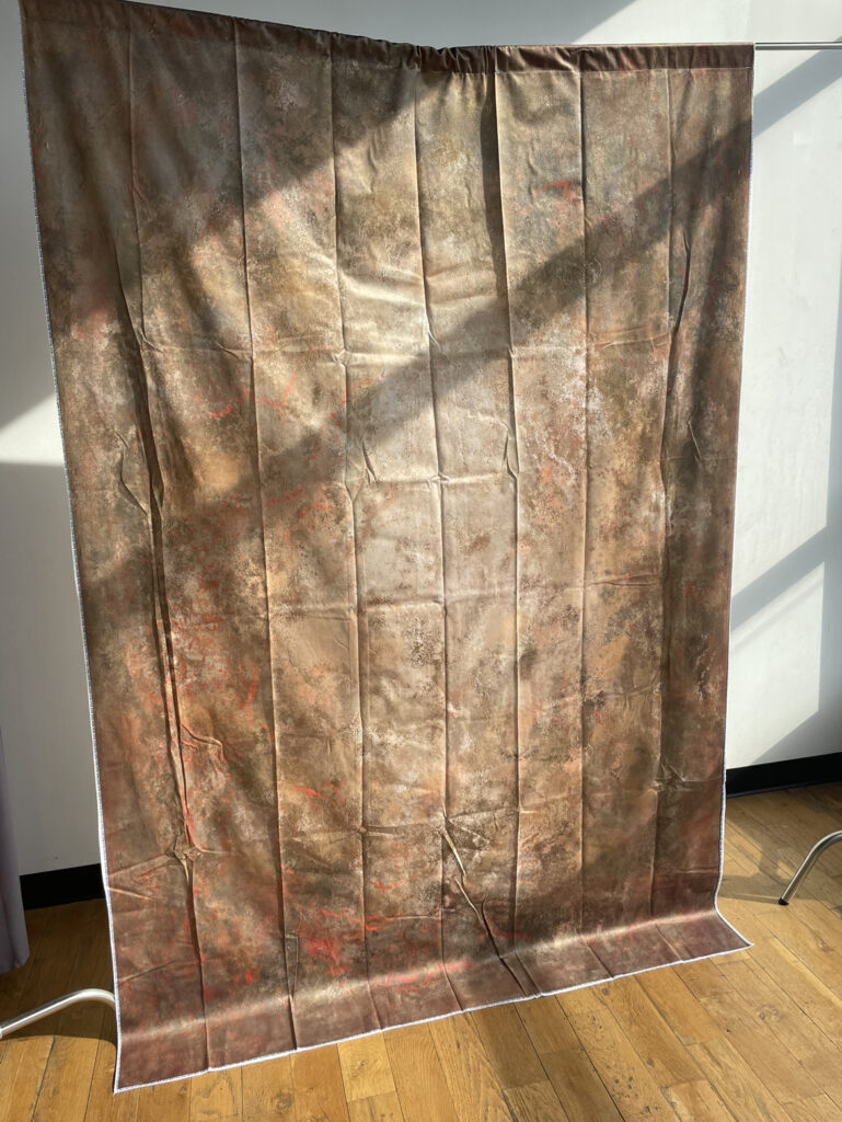 Fabric photography backdrop with vintage texture
