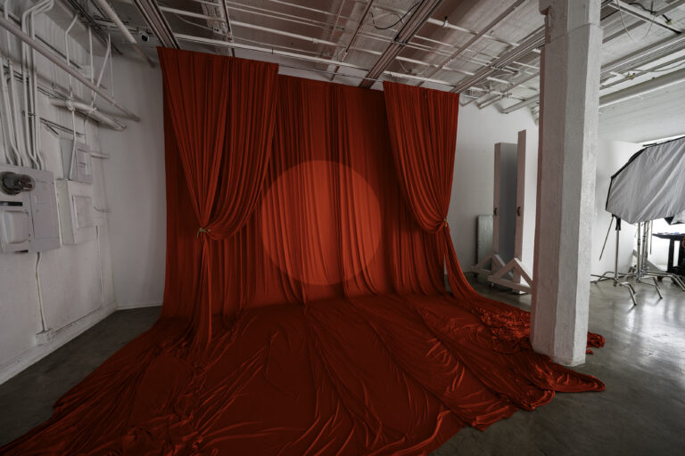 Daylight Photo Studio in Los Angeles with red backdrop