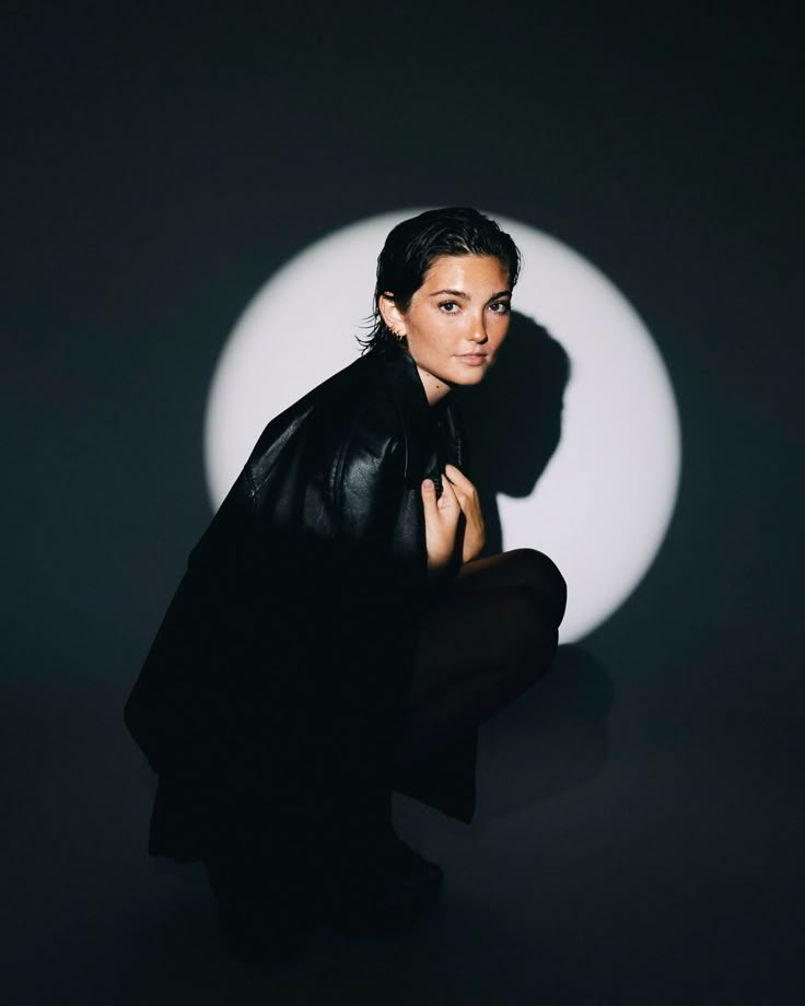 portrait in blackout studio